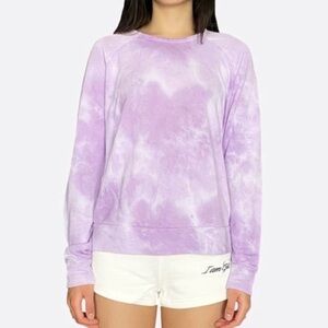 Sundry Crew Neck Long Sleeve Tie Dye Sweatshirt 846